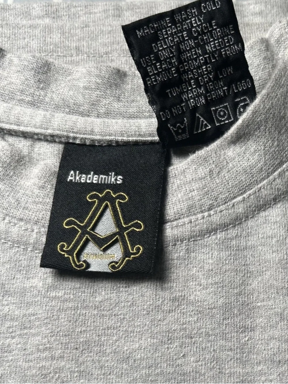 VINTAGE 90s Akademiks Boys Graphic Gray Sleeveless Tank Top Sz 6 Streetwear